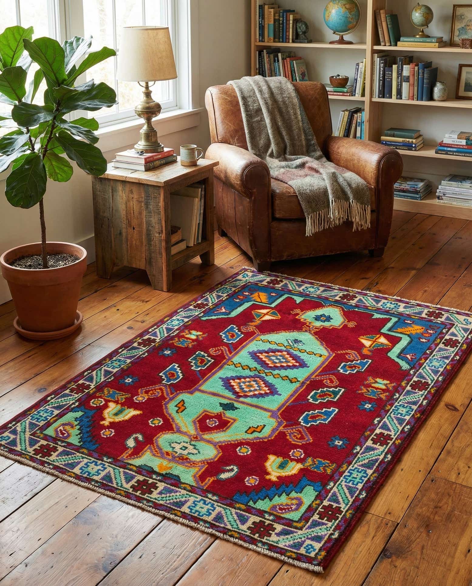 3' 3 x 4' 9 Hand Knotted Balouch Wool Rug