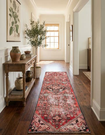 2' 4 x 9' Hand Knotted Ultra Vintage Persian Wool Runner Rug