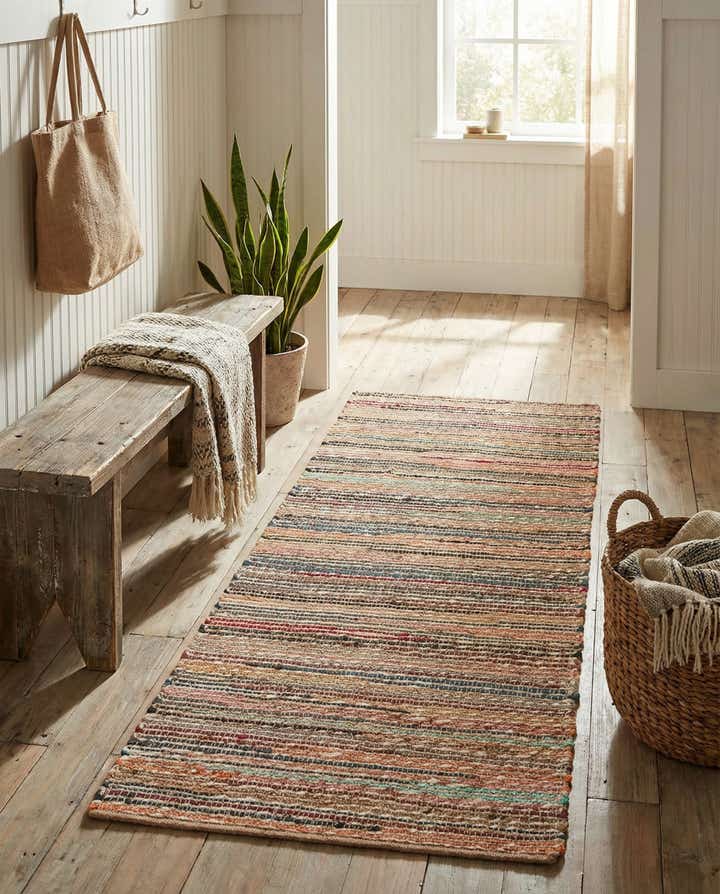 2' x 5' 1 Hand Woven Chunky Jute Runner Rug