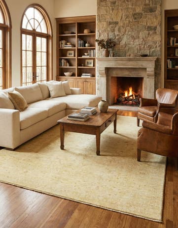 6' 10 x 9' 7 Hand Knotted Over-Dyed Ziegler Rug