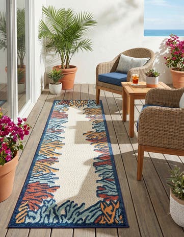 2' x 8' Easy-Clean Belize Indoor / Outdoor Runner Rug