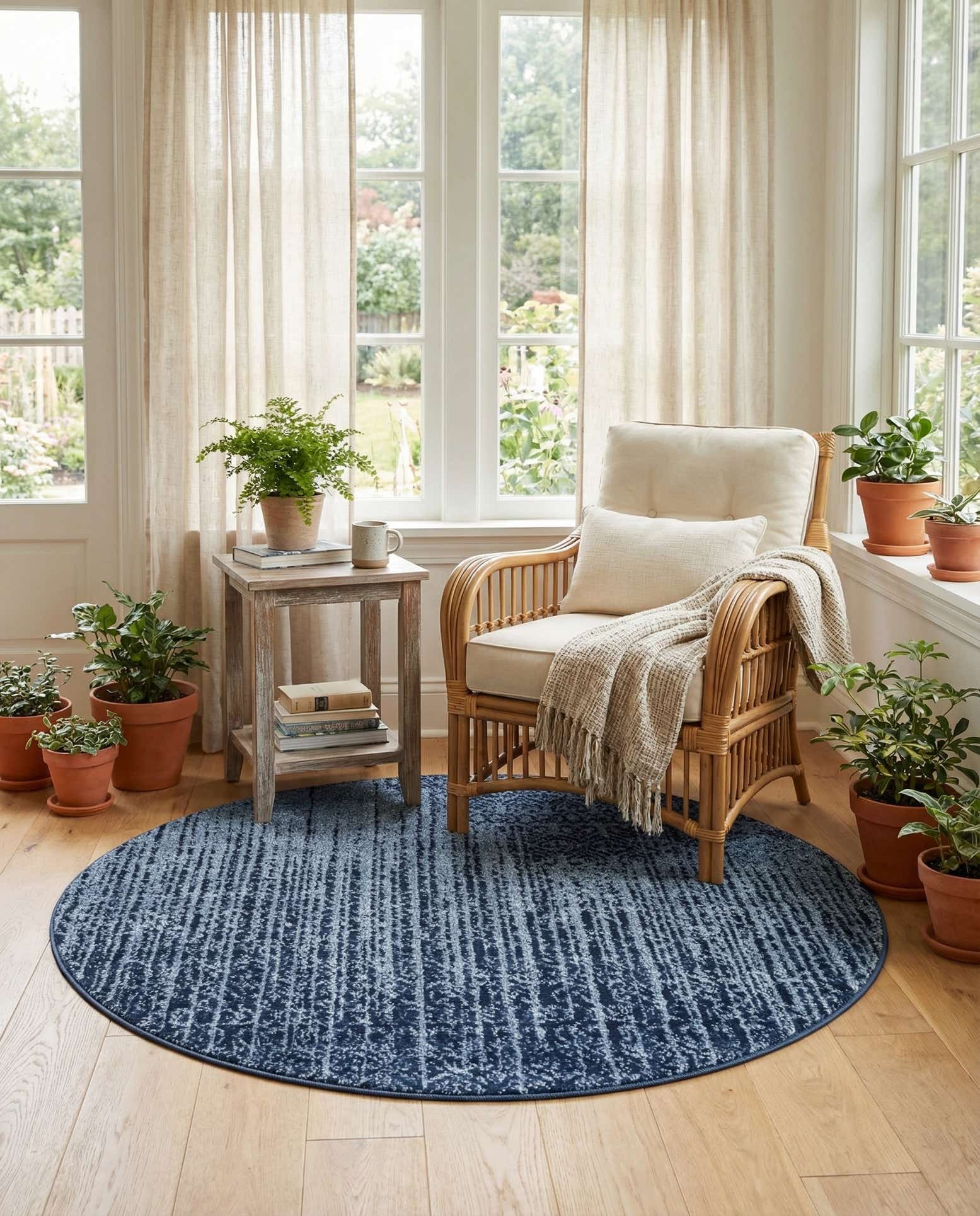 4' x 4' Angelica Round Rug