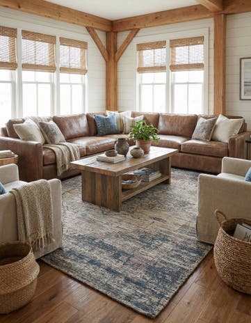 9' x 12' Hand Woven Chenille Jute Rug