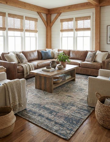 9' x 12' Hand Woven Chenille Jute Rug