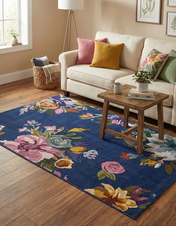 Blue Blossom Rug