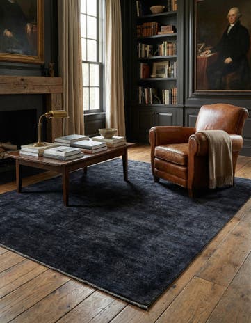 4' 11 x 6' 5 Hand Knotted Over-Dyed Ziegler Rug