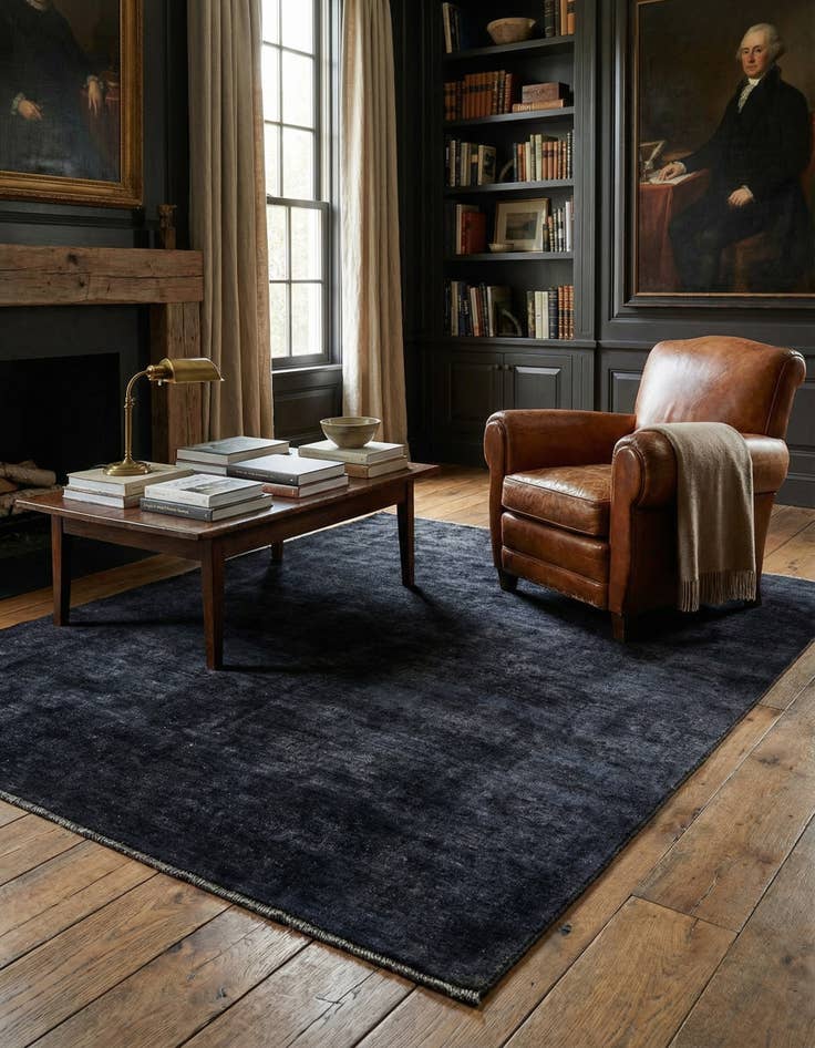 Detail image of 4' 11 x 6' 5  Hand Knotted Over-Dyed Ziegler Rug