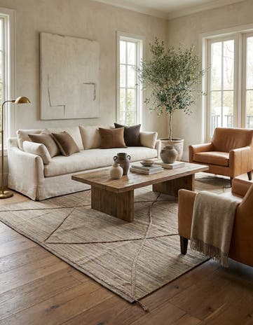 8' 6 x 11' 5 Hand Knotted Moroccan Wool Rug