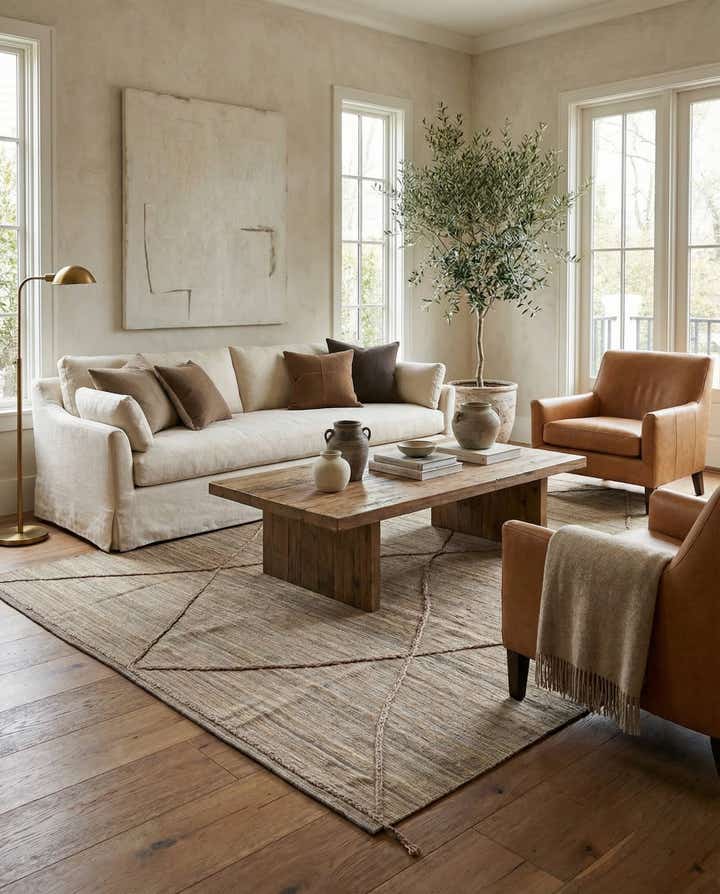 8' 6 x 11' 5 Hand Knotted Moroccan Wool Rug