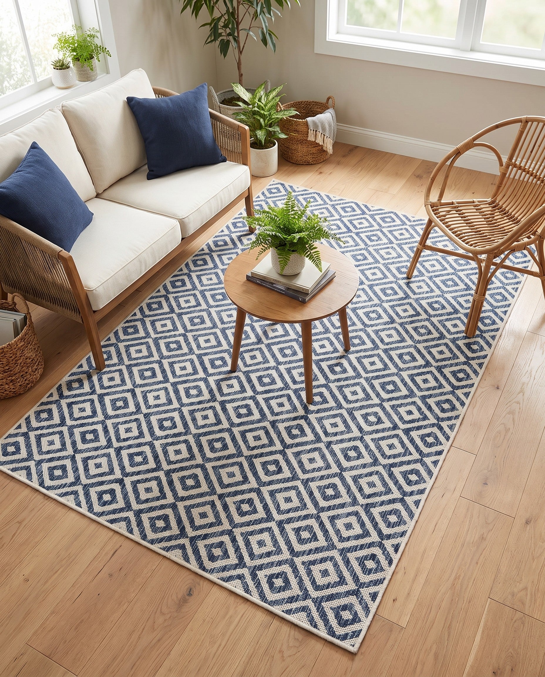 4' x 6' Easy-Clean Jill Zarin Costa Rica Indoor / Outdoor Rug