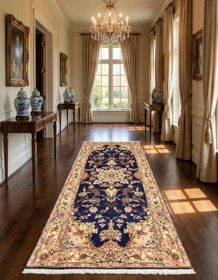 Detail image of 2' 7 x 6' 6 Tabriz Runner Rug