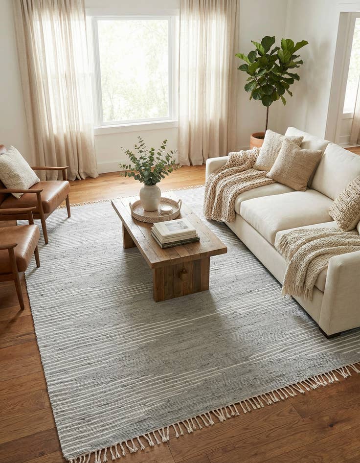 Detail image of 10' x 13' Chindi Cotton Rug