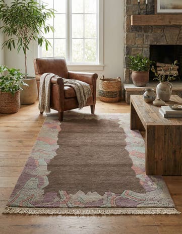 3' 3 x 5' 8 Hand Knotted Nepal Wool Rug