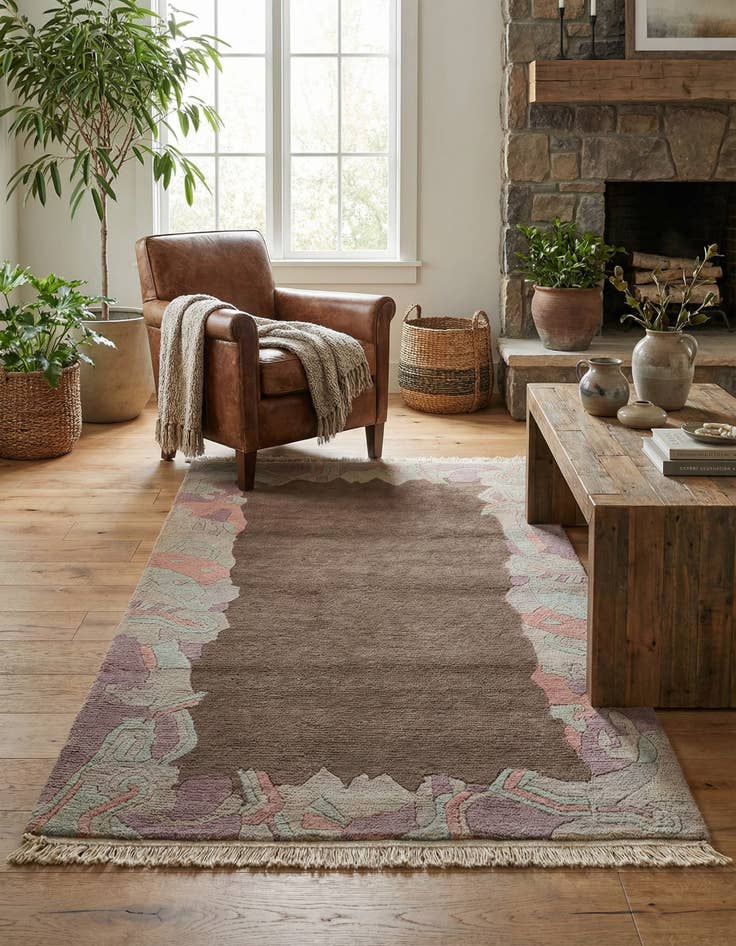 Detail image of  3' 3 x 5' 8  Hand Knotted Nepal Wool Rug