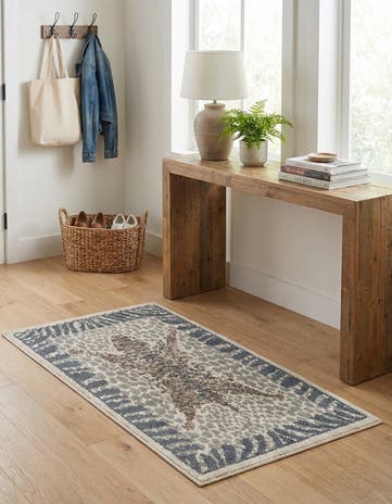 Gray and Ivory Savannah Rug