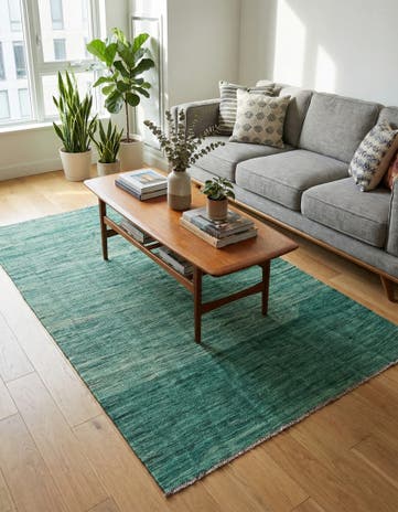 3' 9 x 6' Hand Woven Kilim Modern Wool Rug