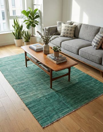 3' 9 x 6' Hand Woven Kilim Modern Wool Rug