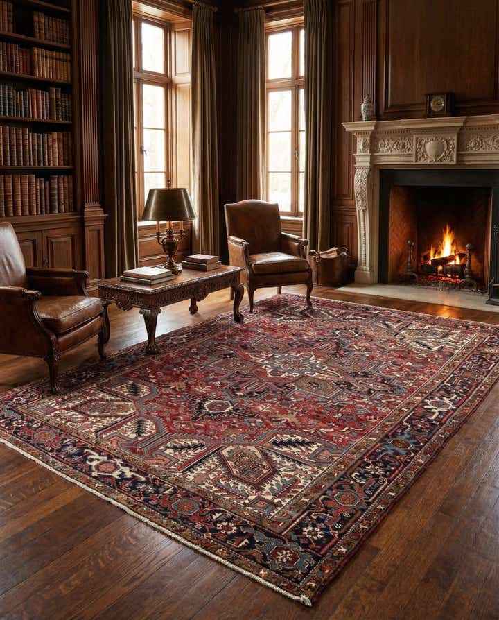 8' 2 x 11' 4 Hand Knotted Mehraban Persian Wool Rug