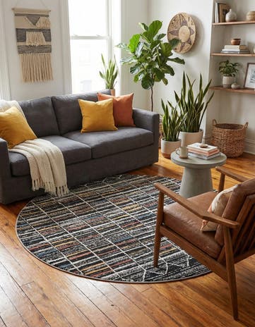5' 3 x 5' 3 Aramis Round Rug