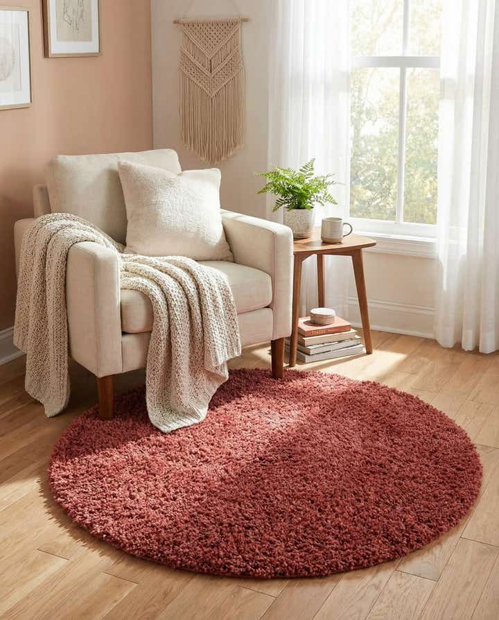 3' x 3' Zermatt Shag Round Rug