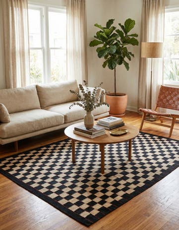 5' x 6' 3 Hand Woven Kilim Modern Wool Rug