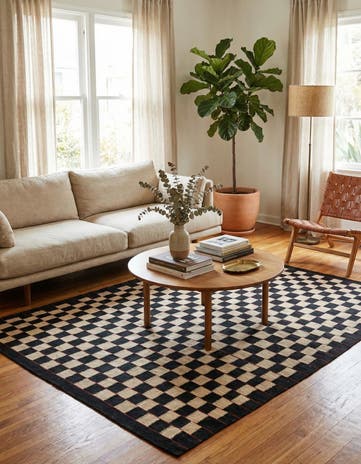 5' x 6' 3 Hand Woven Kilim Modern Wool Rug