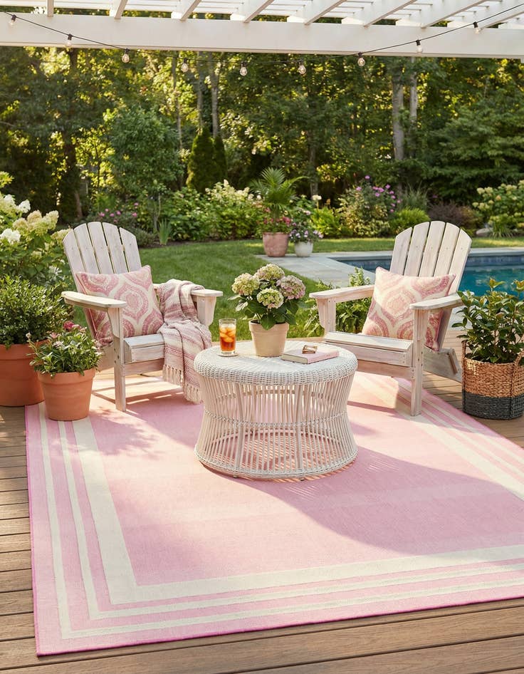 Detail image of 9' x 12' Easy-Clean Aruba Indoor / Outdoor Rug