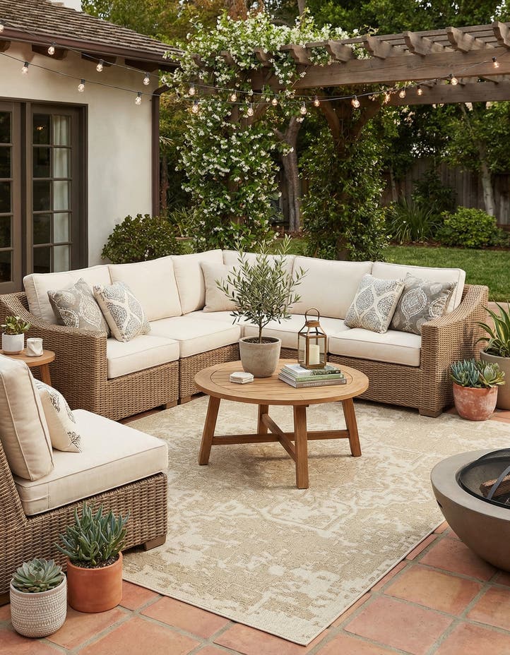 9' x 12' Easy-Clean Traditional Indoor / Ou...