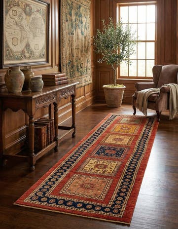 2' 8 x 9' 11 Luribaft Wool Runner Rug