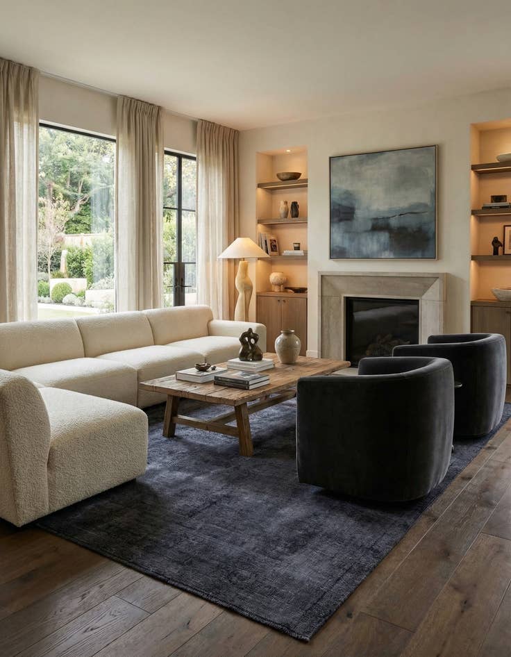 Detail image of 6' 7 x 9' 6  Hand Knotted Ultra Vintage Persian Wool Rug