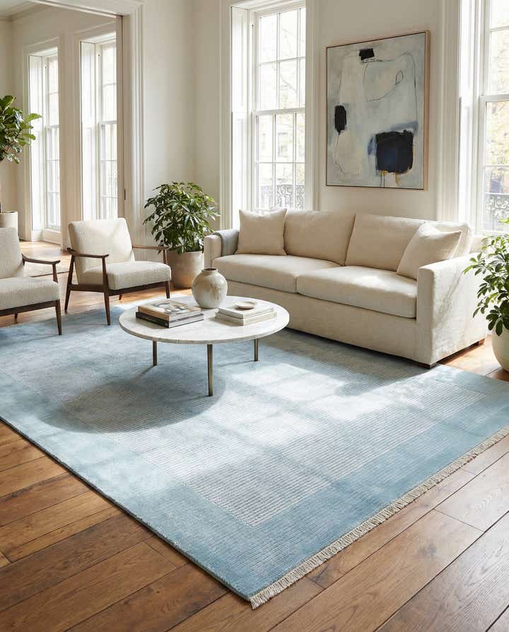 6' 7 x 9' 9 Hand Knotted Darya Wool Rug