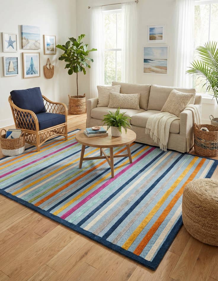 Detail image of 9' x 12' Easy-Clean Aruba Indoor / Outdoor Rug