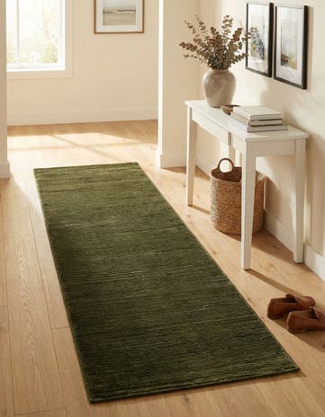 Green Finsbury Runner Rug
