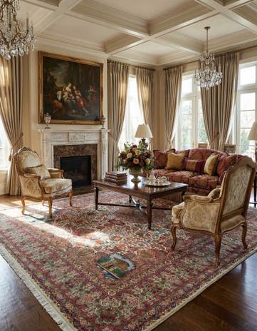 9' 9 x 12' 8 Hand Knotted Tabriz Persian Rug