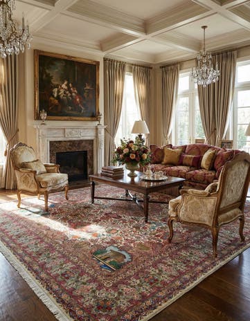 9' 9 x 12' 8 Hand Knotted Tabriz Persian Rug
