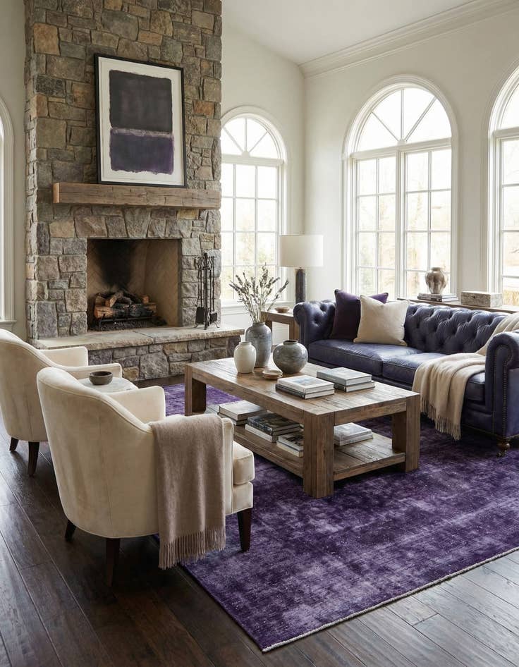 Detail image of 7' 10 x 11'  Hand Knotted Ultra Vintage Persian Wool Rug