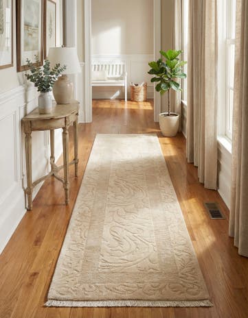 2' 8 x 9' 10 Hand Knotted Darya Wool Runner Rug