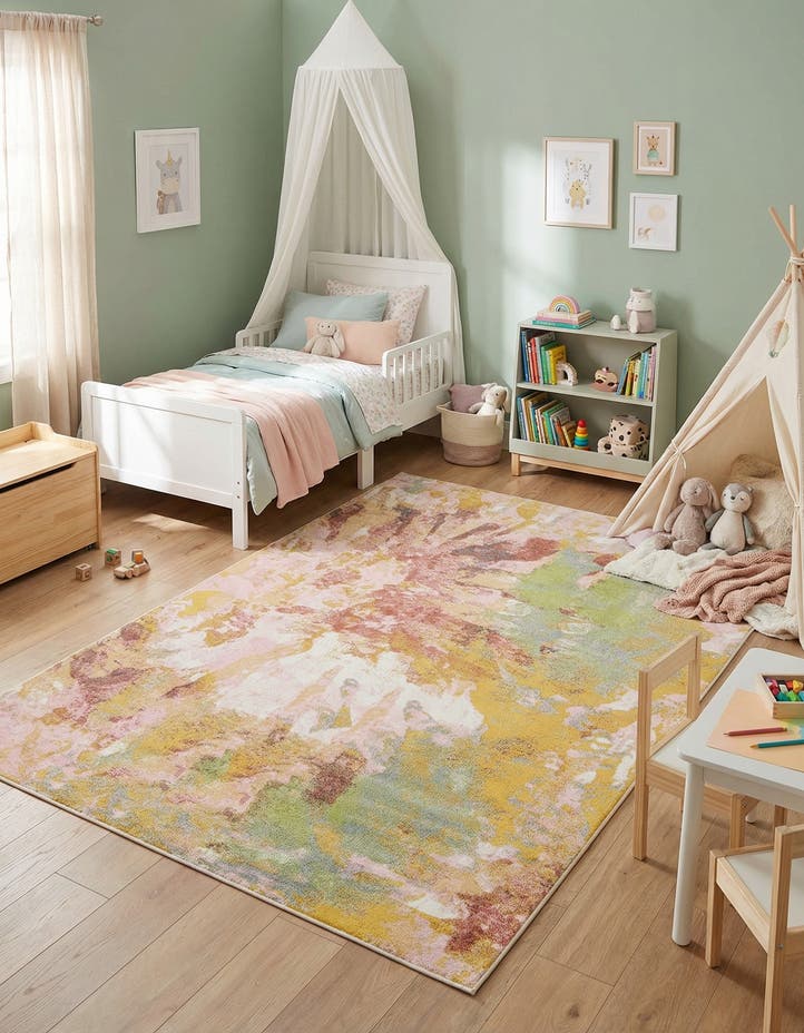 7' 10 x 10' Abstract Whimsy Kids Rug