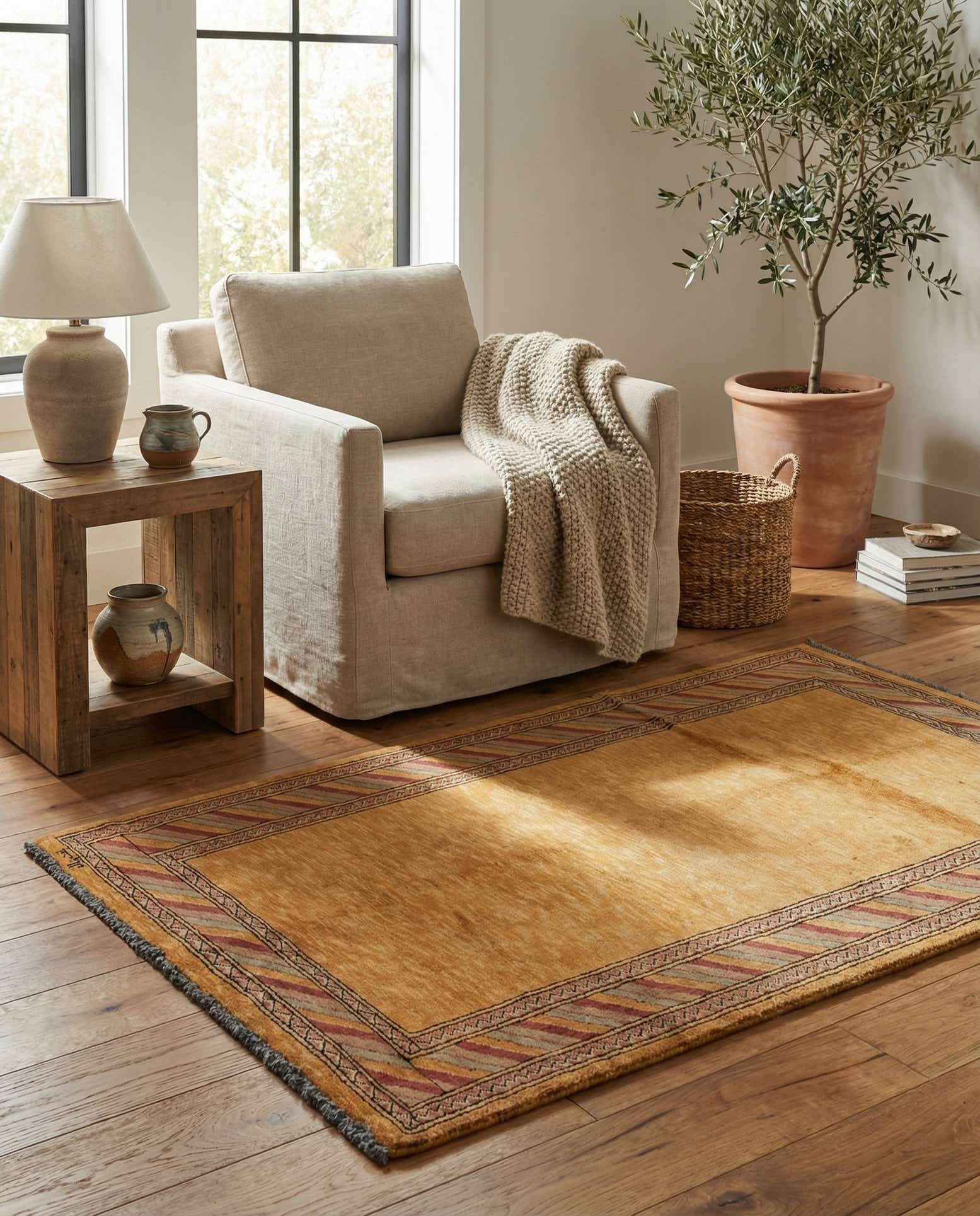 3' 3 x 5' 1 Hand Knotted Kashkuli Gabbeh Oriental Wool Rug
