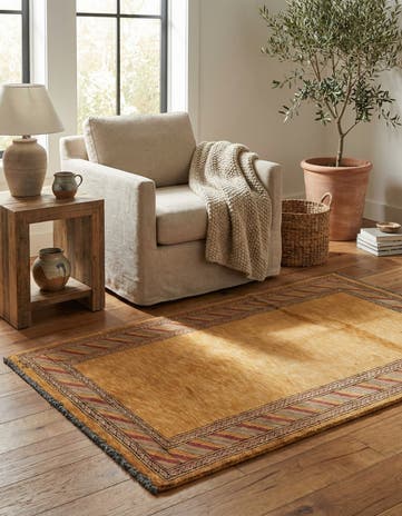 3' 3 x 5' 1 Hand Knotted Kashkuli Gabbeh Oriental Wool Rug