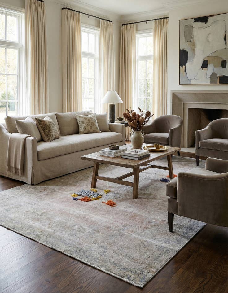 Detail image of 8' x 14' 3 Hand Knotted Ultra Vintage Persian Wool Rug