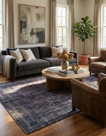 6' x 9' 2 Hand Knotted Ultra Vintage Persian Wool Rug