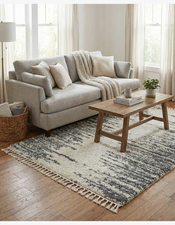 White Serenity Shag Rug