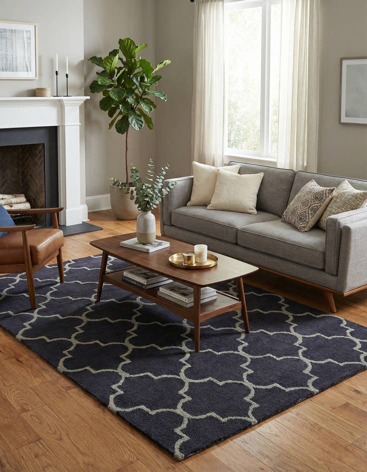 Detail image of 5' x 8' Luna Wool Rug