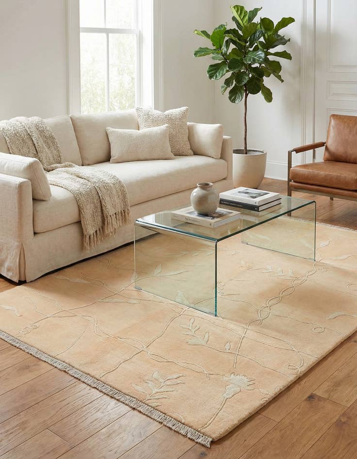 Detail image of 4' 9 x 6' 7  Hand Knotted Darya Wool Rug