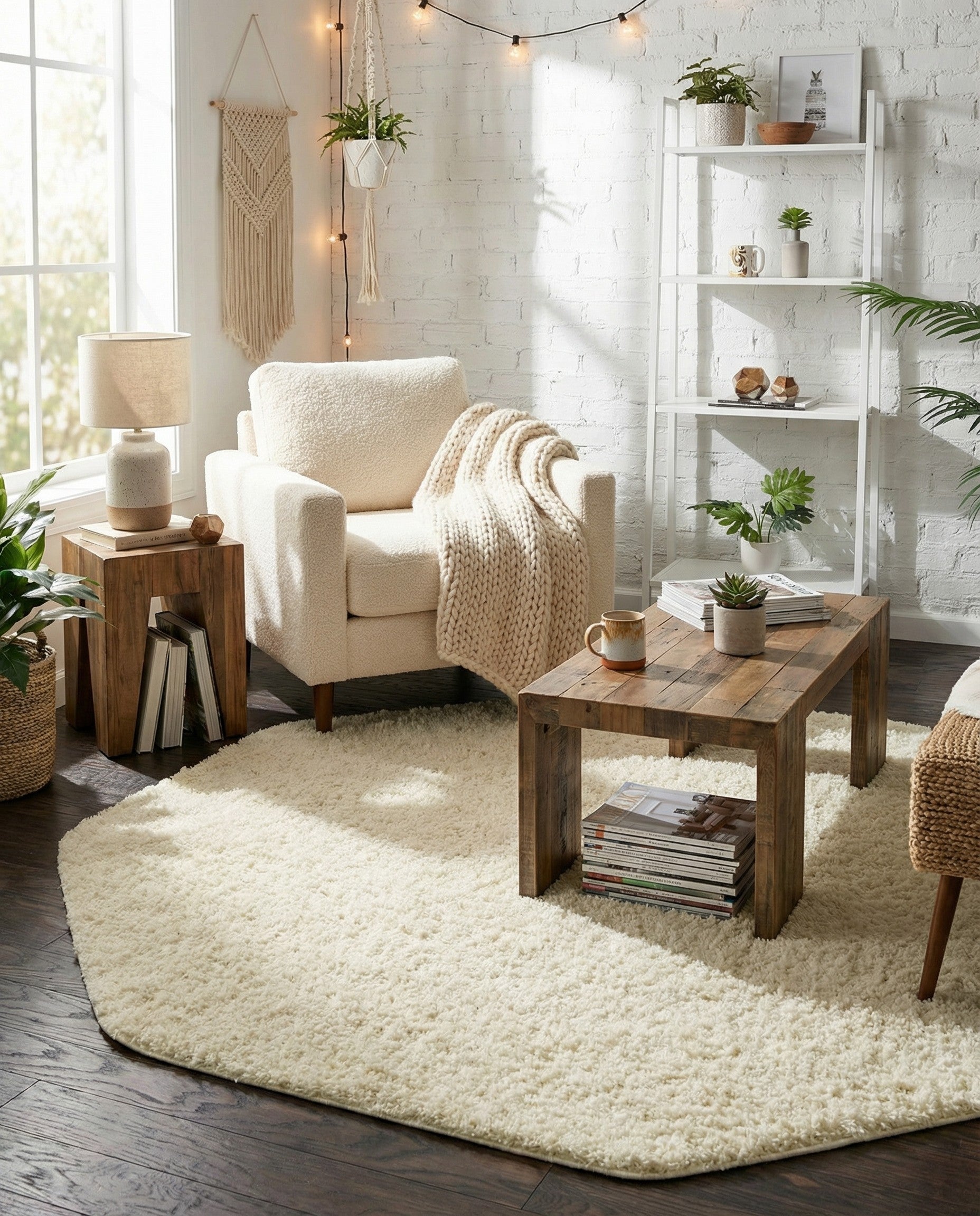  7' 10 x 7' 10 Everyday Shag Octagon Rug