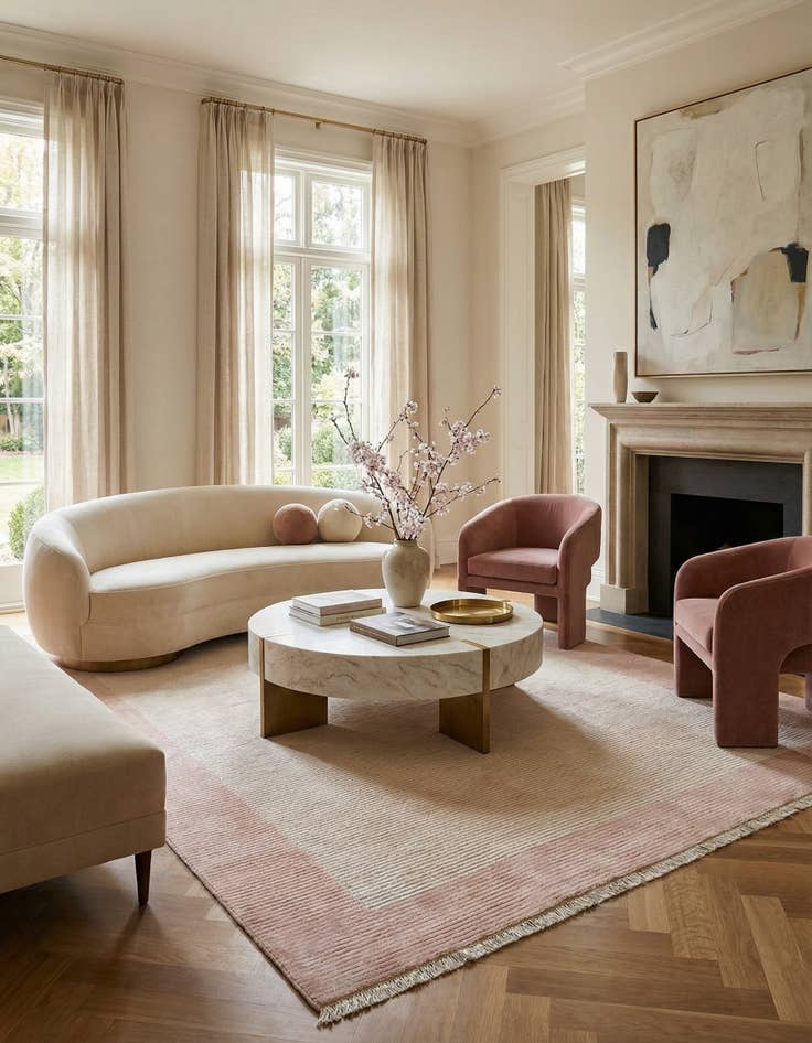 Detail image of  8' 3 x 11' 7  Hand Knotted Darya Wool Rug