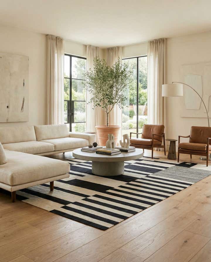 8' 5 x 11' 2 Hand Woven Kilim Modern Wool Rug