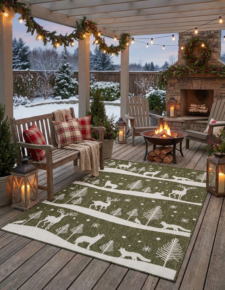 5' 3 x 8' Easy-Clean Holiday Indoor / Outdoo...