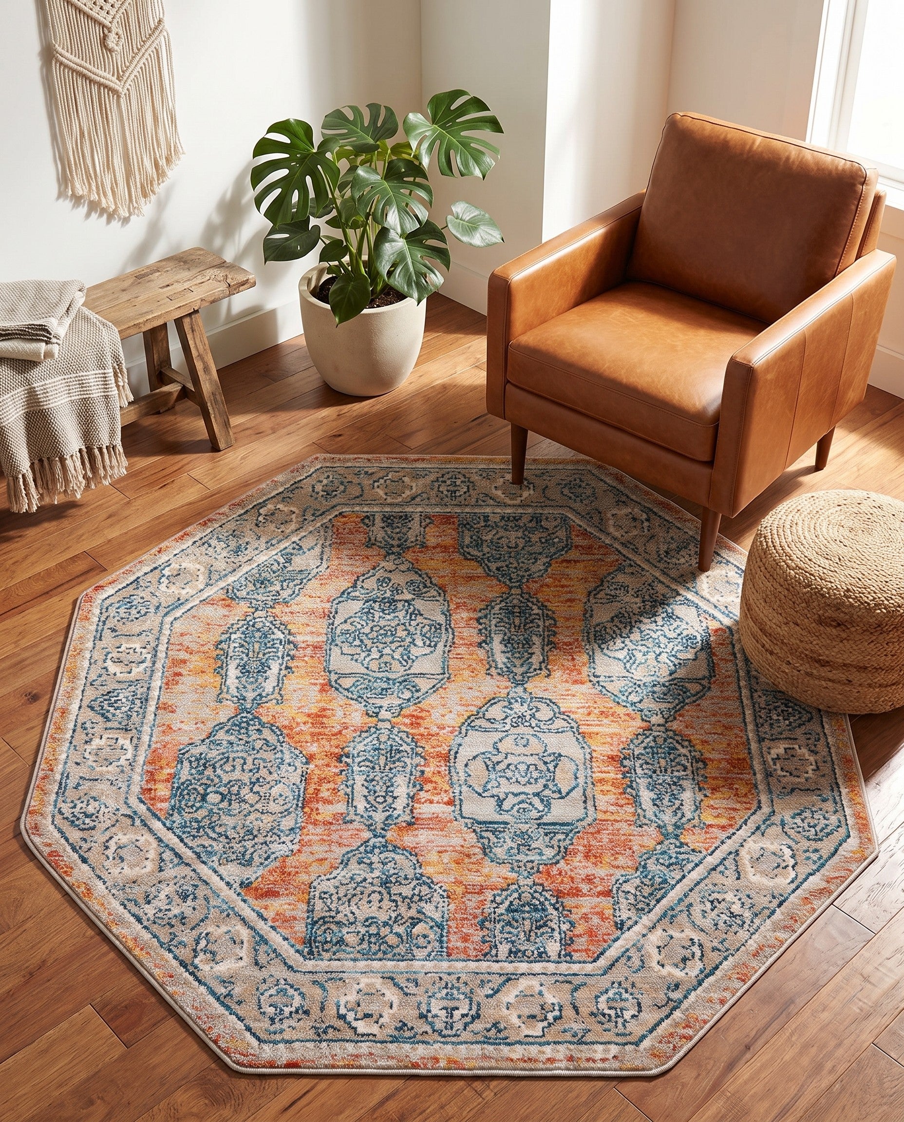 4' x 4' Lola Octagon Rug